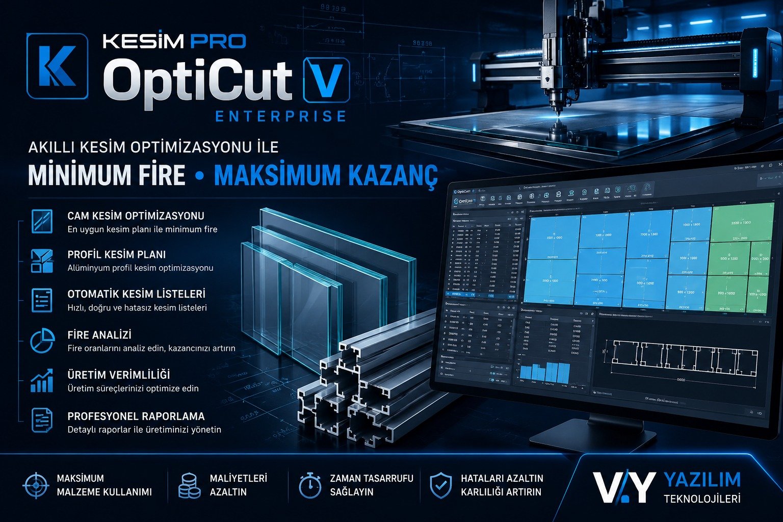 VyYazılım Kesim Pro (OptiCut Enterprise)