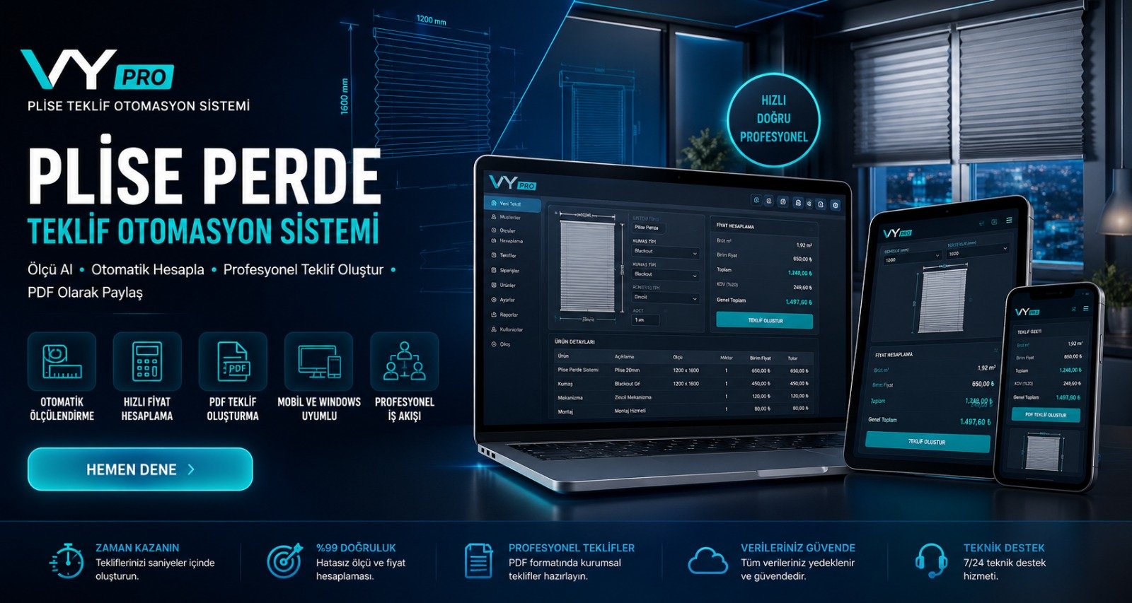 VyYazılım Plise Teklif Otomasyon Sistemi (VyPro)