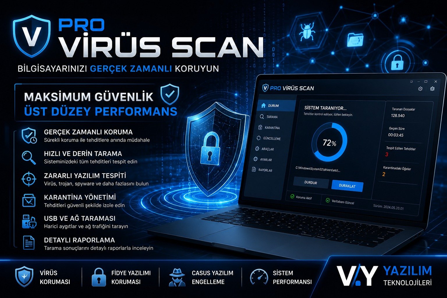 VyYazılım PRO VİRUS SCAN